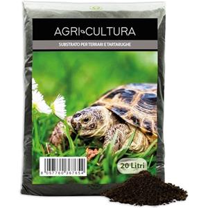 AGRI-CULTURA® | Terra per Tartarughe da Terra 20 L | Substrato specifico per Tartarughe di Terra e terrario.