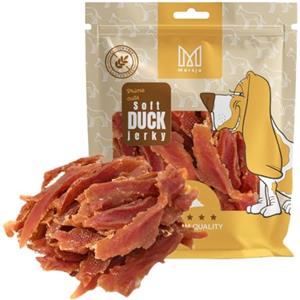 MERSJO Dog Treats - 92% ad alto contenuto di carne, Senza Cereali e Zuccheri, crocchette per cani come integratore quotidiano, masticatore naturale, petto d'anatra essiccato, 500g