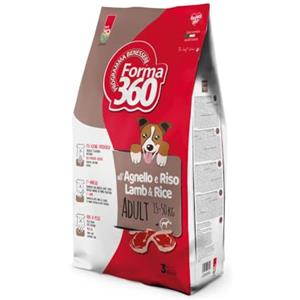 Forma 360 Crocchette per Cani Adulti all'Agnello e Riso - Alta Digeribilità per Cani Sensibili - Taglia Media e Grande - Forma360 - 3 kg