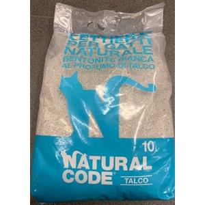 Natural Code 1 Sacco Da 10 Kg Natural Code Lettiera Per Gatti Bentonite Profumo Talco Agglomerante Fa La Palla Elimina Gli Odori