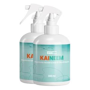 centrovete shop online Centrovete - Kaineem Spray Repellente All'Olio di Neem - Per Cani e Gatti - Antiparassitario Naturale con Effetto Barriera Contro Parassiti Esterni - 2 Flaconi Spray da 300ml
