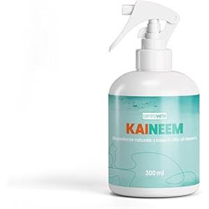 centrovete shop online Centrovete - Kaineem Spray Repellente All'Olio di Neem - Per Cani e Gatti - Antiparassitario Naturale con Effetto Barriera Contro Parassiti Esterni - 1 Flacone Spray da 300ml
