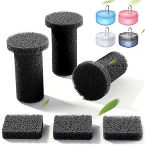 FEELNEEDY 3 Pezzi Spugna Silenziosa + 3 Pezzi Spugna per Pumpa d'Acqua