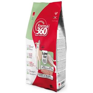 Forma 360 Crocchette per Cani Adulti Sovrappeso e Sterilizzati - Low Fat per Controllo del Peso - Carni Bianche - Forma360 - 12 kg