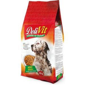 DeliVit Adult Energy 28/13 - Crocchette Cani 20 kg offerte con Proteine e Grassi Elevati - Prodotto Made in Italy con ingredienti scelti