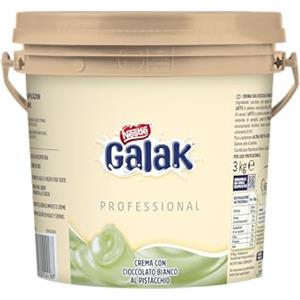 Nestle Milkybar GALAK PROFESSIONALE Crema al Cioccolato Bianco con Pistacchio, Secchiello 3kg