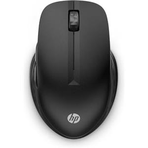 HP 430 Mouse Wireless, Connessione Dongle USB-A a 2,4 GHz e Bluetooth 5.2, 4000 DPI, 4 Pulsanti e Rotella di Scorrimento, Fino a due Dispositivi, Durata Batteria fino a 24 Mesi, Nero