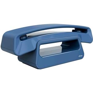 ALCATEL ePure Iconic -Telefono fisso cordless DECT - Design vintage - Grande display grafico ad alta leggibilità - Vivavoce - Funzione blocco chiamate - Blu