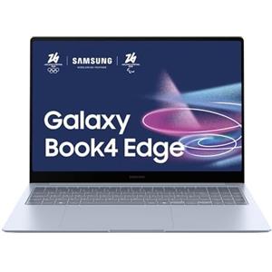 Samsung Laptop Galaxy Book4 Edge, Display da 16", Windows 11, Snapdragon Elite X Pro, 16GB RAM, 1TB SSD, Sapphire Blue [Versione italiana]