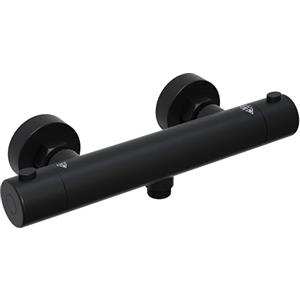 Görbach Miscelatore Doccia Termostatico, Rubinetto per Doccia, Rubinetto per Vasca Termostatico con Controllo Costante Della Temperatura, Nero