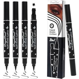 Sangcca 4 Pezzi Set Penne Pad Liquido Eyeliner Matita Nero Impermeabile Strumento Tatuaggio Durevole E Antimacchia
