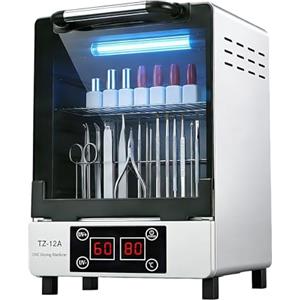 Henlivy Sterilizzatore UV e Autoclave | Doppia Funzione Disinfezione 99% + Asciugatura | Acciaio Inox e Vetro Temperato | Per Casa, Estetica e Professionale