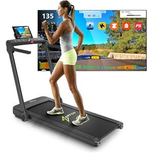 ArtGo Tapis Roulant Salvaspazio 14 km/h, Pieghevole, Tapis Roulant Pieghevole, Spessore 14cm, Bluetooth, Bluetooth + APP Interattive, 12 Programmi, Compatto, 2HP (Picco 4,5HP), Mod. RAFFAELLO