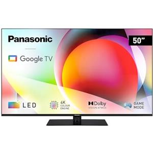 Panasonic TN-50W70AEZ, Serie W70 50 inch 4K Ultra HD LED Smart TV, 2024, Google Assistant, Chromecast, Dolby Vision & Atmos, Game Mode, Bluetooth, per Un' Esperienza Visiva Ottimale