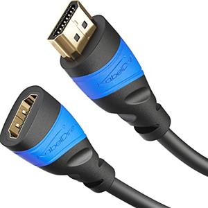 KabelDirekt - Cavo di prolunga HDMI con speciale schermatura A.I.S. - 1,5 m (4K@60Hz per un Ultra HD mozzafiato, estensore HDMI per PS5/XBO, ARC, Highspeed con Ethernet)