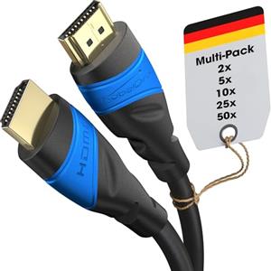 KabelDirekt - Cavo HDMI 8K / 4K - 2x 1m e altre lunghezze (0,15m-22,5m) - Cavo HDMI progettato in Germania - Supporta 10K/8K@60Hz / 4K@120Hz - HDMI Cavo per TV, PC, PS5, Xbox, Switch