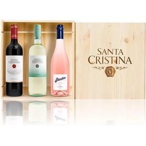 Marchesi Antinori Cassetta in legno "Santa Cristina" da 3 bottiglie