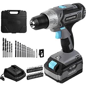 Cecotec Trapano Avvitatore e Perforatore a Batteria CecoRaptor Perfect Drill 4020 Advance. Batteria 20 V e 4000 mAh, Velocità a vuoto 1550 rpm, Coppia massima 46 Nm, 25+1 Posizioni