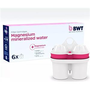 BWT Magnesium Mineralizer Filtro con Tecnologia Brevettata Confezione 6 Filtri per caraffe filtranti