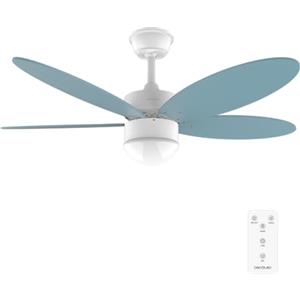 Cecotec Ventilatore da soffitto con luce EnergySilence Aero 4260 Sky. 40 W, motore DC, diametro 42" con 5 pale reversibili, luce LED, telecomando, timer, 6 velocità