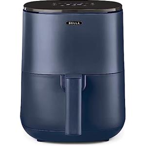 bella Friggitrice ad Aria Digitale da 3 L, Multifunzione 5-in-1 con Griglia e Cestello Antiaderenti Rimovibili e Lavabili in Lavastoviglie, 1400 Watt, Blu Opaco