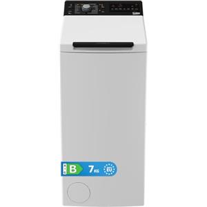 Beko BTL 725WK IT Lavatrice Carica dall'Alto 7kg, Classe B, Libera Installazione, 1200 Giri/min, Acqua Saver, Antipiega, Livello Di Sporco, Partenza Ritardata, Extra Risciacquo, 90x40x60 cm (AxLxP)