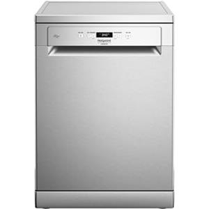 Hotpoint Ariston HA4FFC14BX - Lavastoviglie Libera Installazione 14 Coperti, Classe C, ActiveDry, Terzo Cesto Fisso, Pastiglia, Igienizzante, Avvio Ritardato - 85 x 60 x 59 cm (AxLxP)