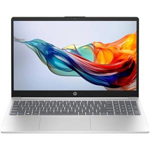 HP Laptop 15-fc0022sl, PC Portatile 15, Display FHD, Notebook, (AMD Ryzen 7 7730U, RAM 16GB, SSD 512GB, Windows 11), Computer Portatile, Uso quotidiano, Tastiera Italiana, QWERTY, Argento
