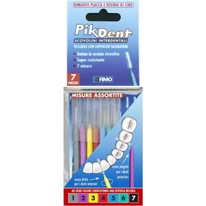 Pikdent stuzzicolino 1 bustina con 7 misure assortite - 931356632 - igiene-e-salute/igiene-orale/scovolini