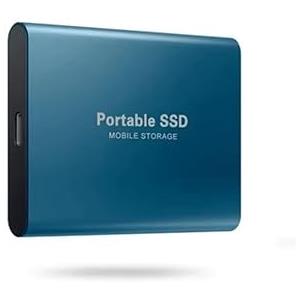 Generico SSD Portatile 2TB - Hard Disk Esterno USB C Compatto - Backup per Foto, Video e Documenti - Compatibile Mac/Windows - Blu