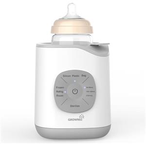 GROWNSY Scaldabiberon per bambini, riscaldamento rapido e caldo, sbrinamento, senza BPA, per bottiglie e alimenti per bambini 10 in 1, sterilizzatore per biberon controllo preciso della temperatura