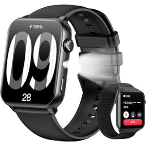 Baolubao 2026 new smartwatch Donna, 1.91" Orologio Smart watch con LED Torcia, Effettua/Risposta Chiamate, Fitness Tracker con DIY Quadranti,Contapassi,Sonno, SmartWatch per Android iOS