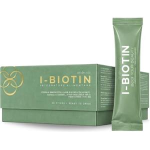 MOOLECOLA Integratore per Capelli Naturale ad alto contenuto di Biotina, Zinco e Rame per Capelli e unghie, Crescita, Volume e Forza, 30 stick in formula liquida pronti da bere I-BIOTIN