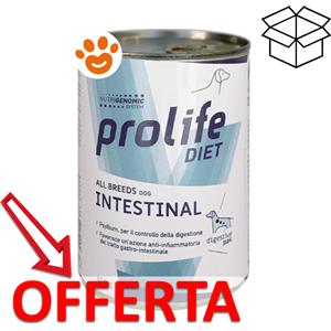 Prolife Cibo Umido per Cani Intestinal All Breeds 400g - Alimento Completo e Digeribile per Supportare la Digestione