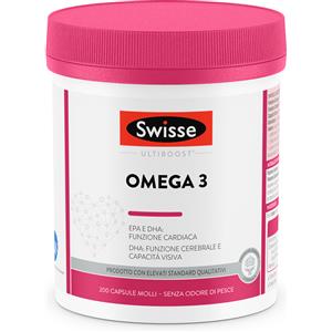Swisse Omega 3 - Integratore di Acidi Grassi con 200 Capsule per Cuore e Cervello
