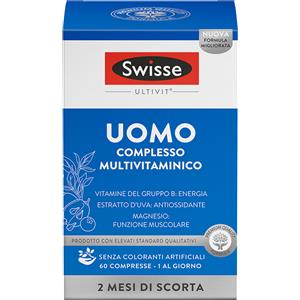 Swisse Multivitaminico Uomo - Integratore Alimentare con 13 Vitamine e 10 Minerali, 60 Compresse
