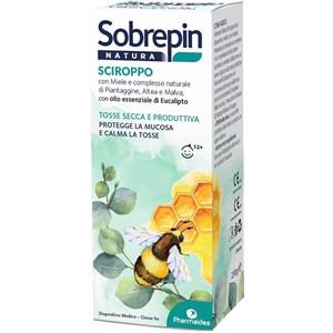 SOBREPIN Natura Sciroppo 180 ml - Dispositivo medico con miele e Polisedox per tosse produttiva