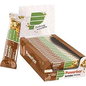 Powerbar - Natural Protein - Salty Peanut Crunch - 18x40g - Barretta proteica vegana - senza olio di palma - ingredienti naturali