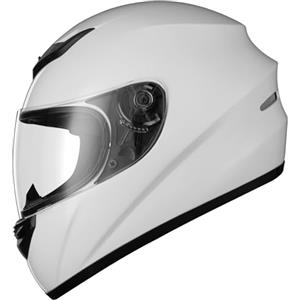 Favoto Casco moto integrale per Adulti Approvato ECE Caschi Traspiranti Protezione di Sicurezza XL (61cm) Bianco