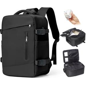 BJLFS Zaino Ryanair 40x30x20 Donna Zaino da Viaggio aereo Bagaglio a mano 40x30x20 Sottovuoto con porta scarpe Borse da Cabina per Wizzair Zaini Casual impermeabile per laptop da 14 pollici