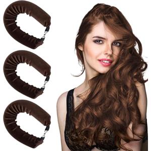 EIYVPRA 3 pezzi ricci senza calore, bigodini durante la notte, bigodini Overnight Blowout, Aste Flessibili per Ricci Senza Calore, per Tutti I Tipi di Capelli, Bigodini per Dormire Senza Calore