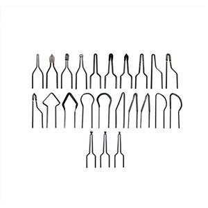 LICHIFIT 23PCS 1mm Pirografia Wire Tips Pennini Set per 30-50W Regolabile Legno Bruciare Macchina Pirografia Macchina