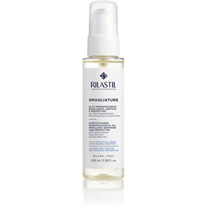Rilastil Smagliature Olio Dermatologico 100ml - Emolliente, Lenitivo e Protettivo con Oli di Mandorle Dolci, Rosa Mosqueta e Crusca di Riso