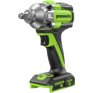 Greenworks 24V Cordless Brushless 500Nm Avvitatore a percussione a batteria senza USB-C batteria e caricatore IW5500