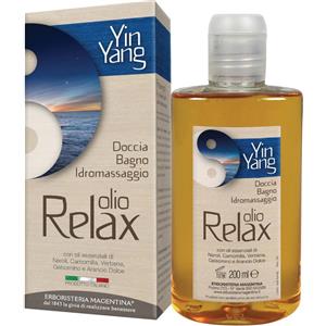 Erboristeria Magentina Olio Relax Doccia Bagno Yin Yang 200ml con Oli Essenziali Rilassanti