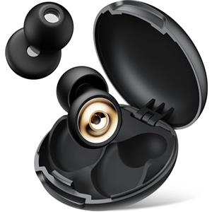 Aoiiena Pro-Comfort Tappi Orecchie Dormire-con Filtro Metallico Avanzato, 46dB Riduzione Rumore, Materiale Delicato Nano-Silicone, 4Misure (XS-L) Adatte per Sonno, Motocicli, Concerti & Lavoro