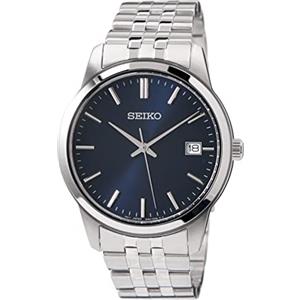 Seiko Orologio Analogico al Quarzo Uomo con Cinturino in Metallo SUR399P1