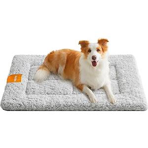 Feandrea Tappeto Caldo per Cani e Gatti, Materasso per Gabbia, Letto Coperta per Cani e Gatti, 90 x 65 cm, M, Lavabile in Lavatrice, Asciugabile, Antiscivolo, Grigio Tortora PPB002G01