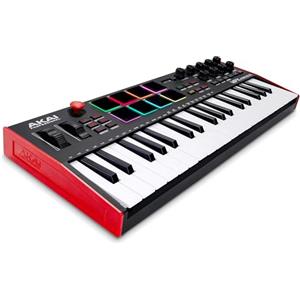 Akai Professional MPK Mini Plus - Controller Tastiera MIDI USB con 37 Mini Tasti, 8 Pad MPC RGB, Manopole Rotary, Software Musicale e Native Instruments Sound Package