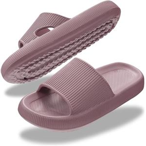 Donpapa Ciabatte Donna Uomo Estive Sandali Pantofole Comode Slide Morbide Antiscivolo Piscina Spiaggia Doccia Interno Esterno Scarpe da casa Rosso vino 250